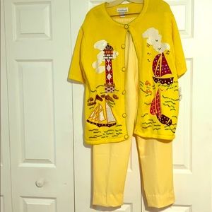 NWT/NWOT pants and sweater set size XL